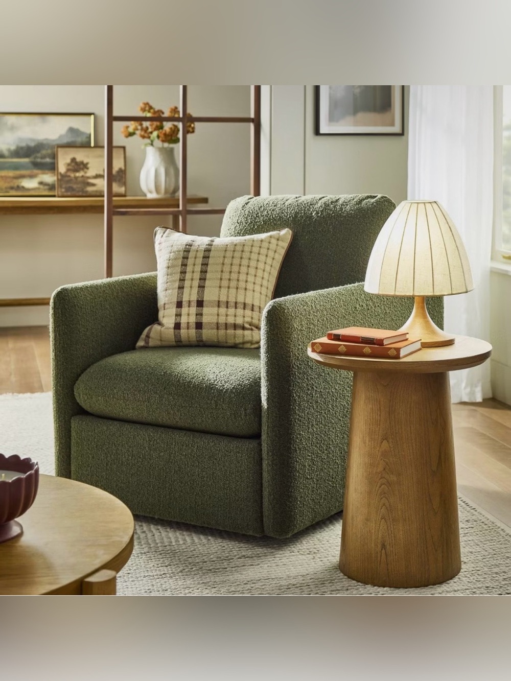 Wood Trumpeted Table Lamp - Hearth & Hand with Magnolia - Picture 2 of 6